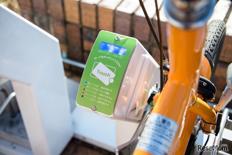 Suicaで自転車を借りる