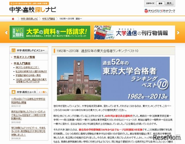 中学・高校探しナビ