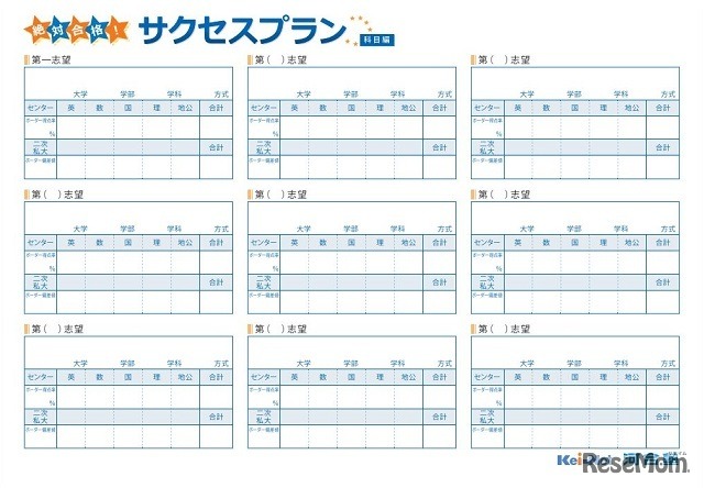 サクセスプラン～科目編～