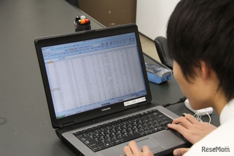 表計算で実験データ等の整理