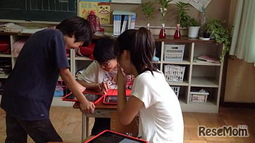 多摩市立東愛宕小学校、iPadを活用した授業