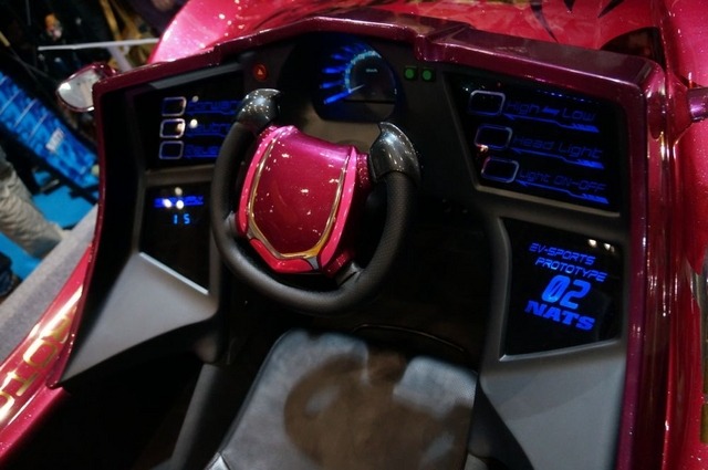 日本自動車大学校の学生が作った2人乗り電気自動車『NATS EV-sports Prototype 02』