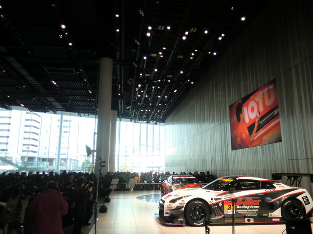 2月23日の日産モータースポーツ活動計画発表会（日産グローバル本社にて）。