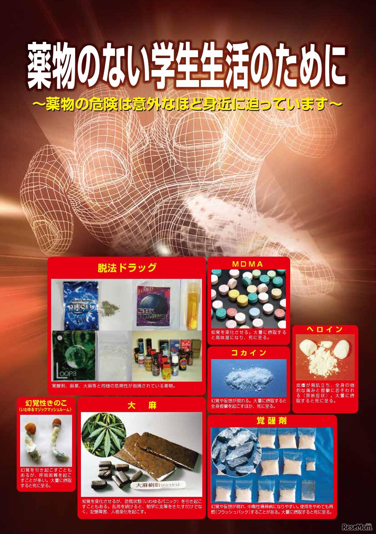 薬物のない学生生活のために～薬物の危険は意外なほど身近に迫っています～　1