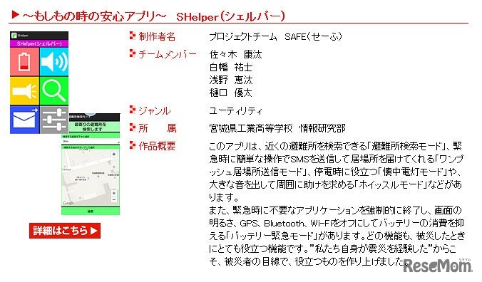 昨年の経済産業大臣賞受賞作品　団体部門