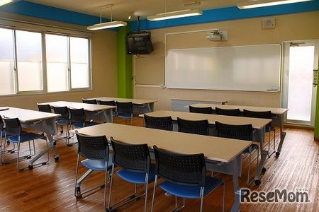 電子黒板付きの教室