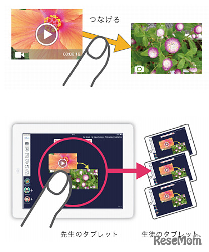 教材を配布する