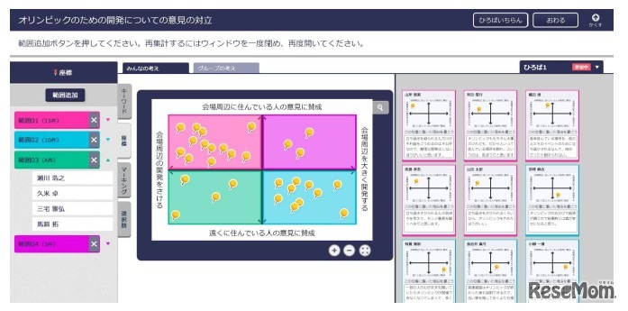 ムーブノートの自動集計機能