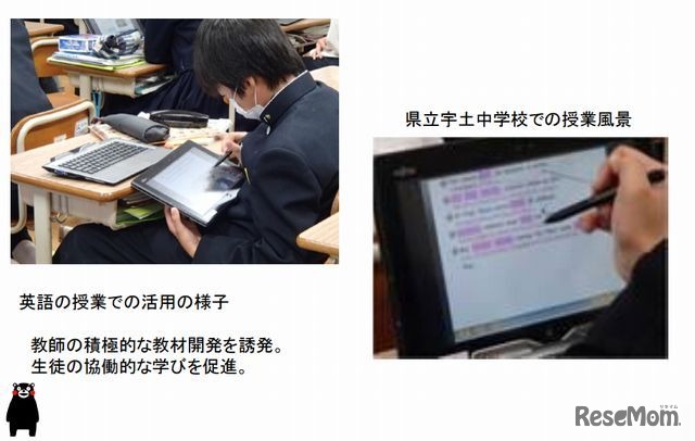 タブレットPCを活用した実証授業