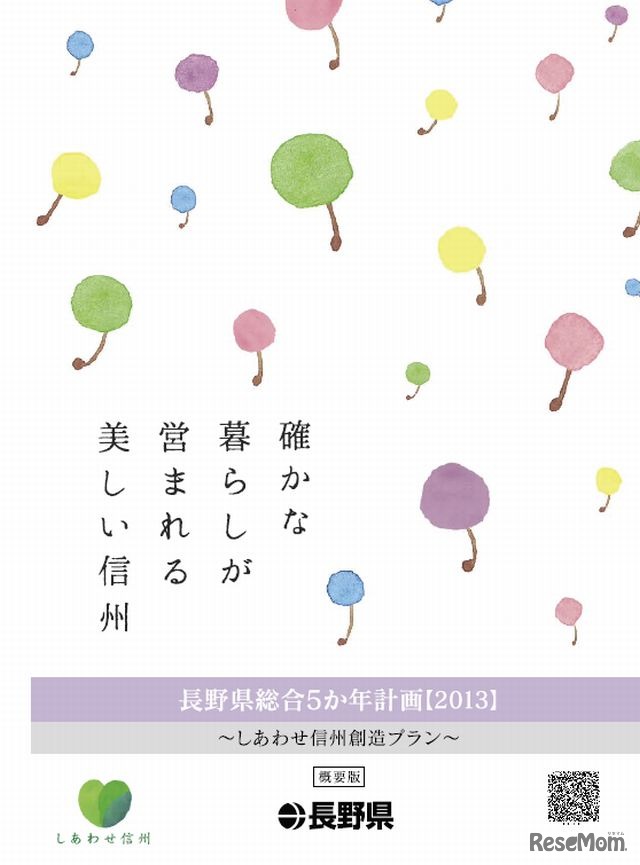 5か年計画の「しあわせ信州創造プラン」