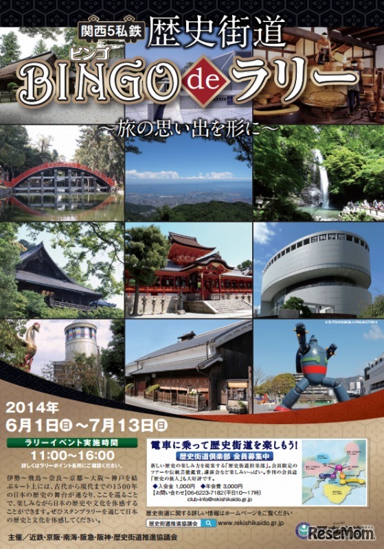 関西5私鉄 歴史街道 BINGO de ラリー