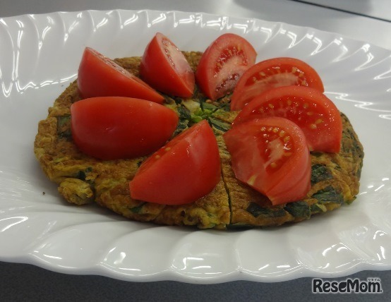 ニラたっぷりの卵焼き