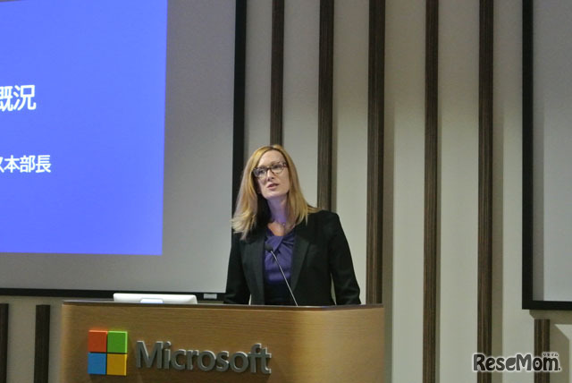 日本マイクロソフト 業務執行役員 Office ビジネス本部長 キャロライン・ゴールズ氏