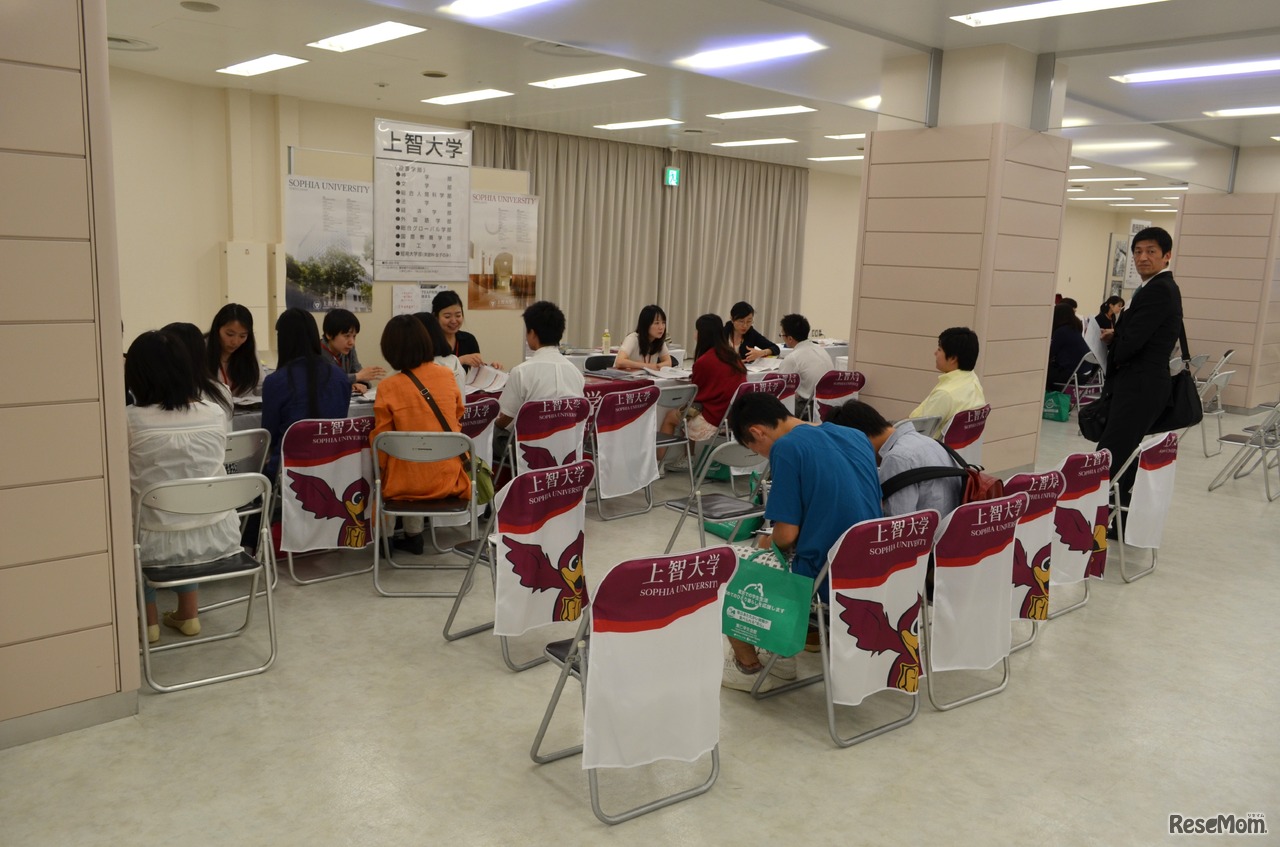 学別相談ブースの様子