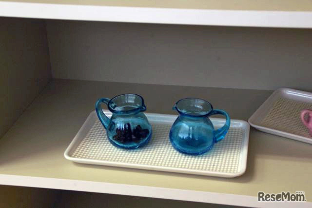 小さなポットに中身を移し替える