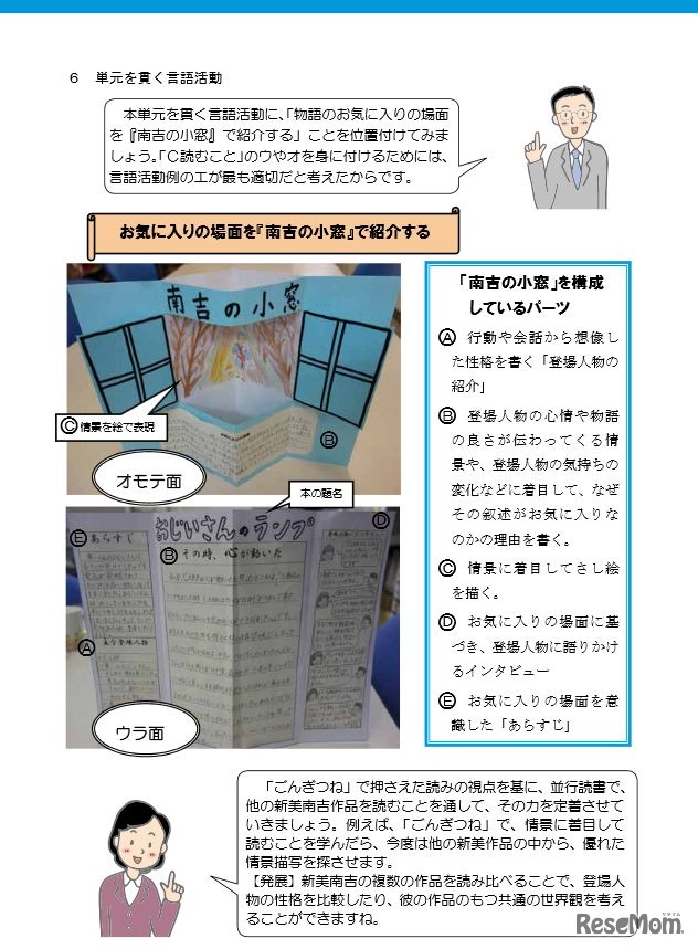 「南吉の小窓」を作って紹介する言語活動のページ