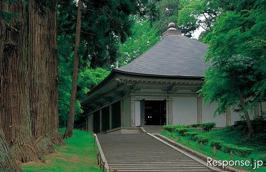 世界遺産への正式登録の可能性がある平泉中尊寺（参考画像）
