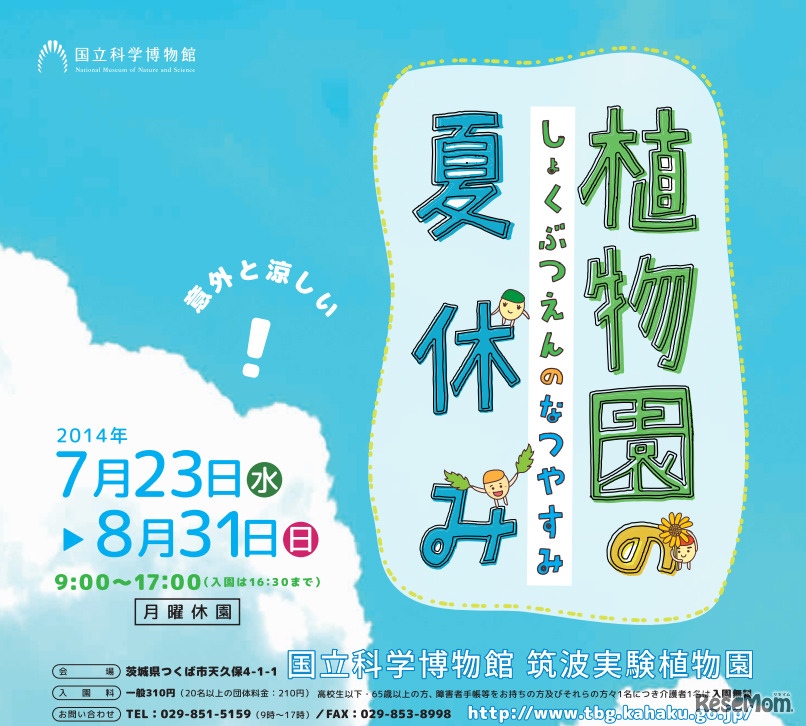 筑波実験植物園・植物園の夏休み