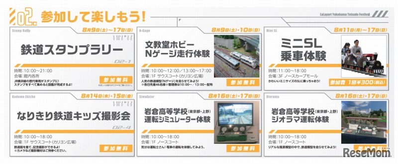 ららぽーと横浜 鉄道フェスティバル（プログラム）