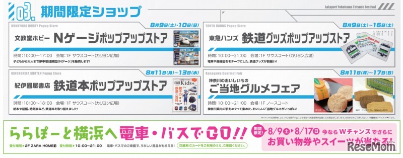 ららぽーと横浜 鉄道フェスティバル（プログラム）