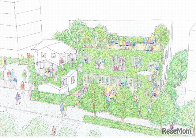 お茶の水女子大学認定こども園（仮称）のイメージ図