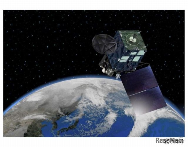 ひまわり8号軌道上外観図