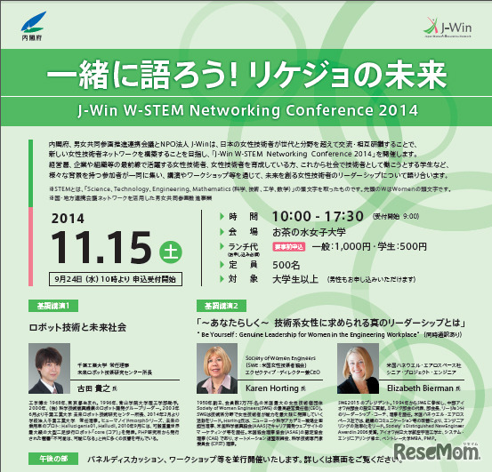 J-Win W-STEM Networking Conference 2014