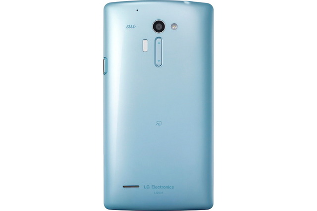 「isai VL LGV31」アクアモデル背面