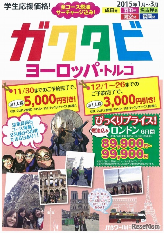 ガクタビ ヨーロッパ・トルコ