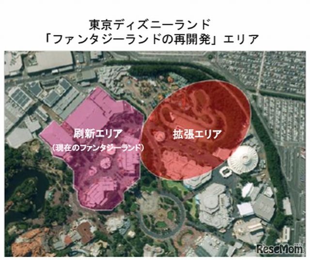 東京ディズニーランド「ファンタジーランドの再開発」エリア