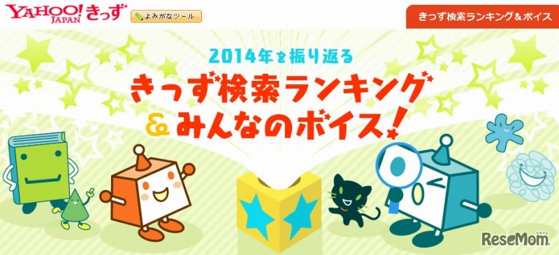 みんながよく調べたワードランキング