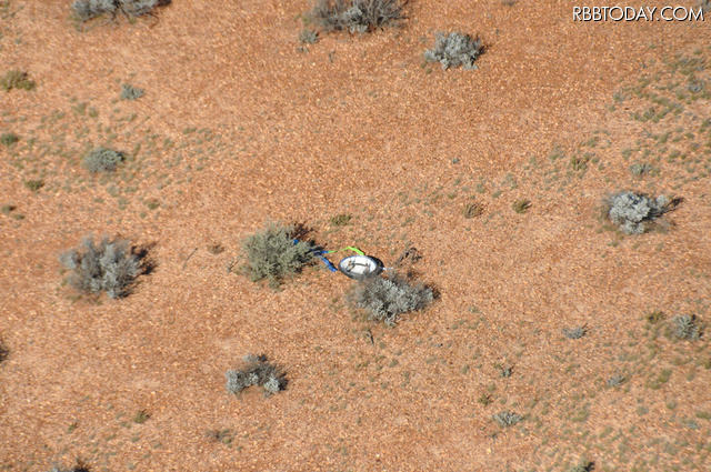 おかえりなさい「はやぶさ」！　JAXA特設サイトで写真公開 発見された熱シールド（前面）