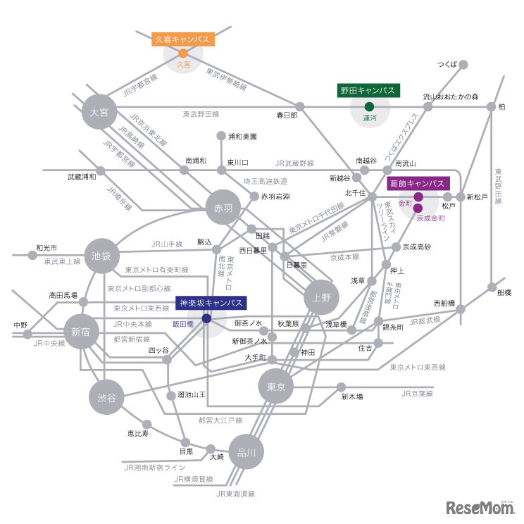 東京理科大　交通アクセス　葛飾キャンパス