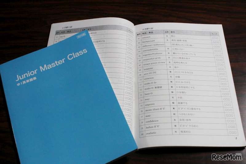 Junior Master Classの教材