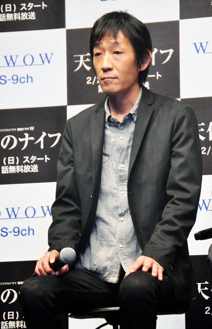 薬丸岳（原作者）／連続ドラマW「天使のナイフ」制作発表会見