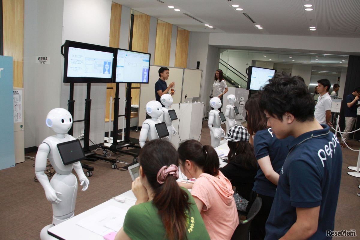 小学生がPepperのプログラミングに取り組む
