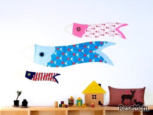 タペストリー型こいのぼり「Swing Swing（スイスイ）」