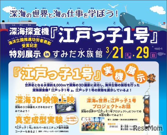 「江戸っ子1号」特別展示inすみだ水族館