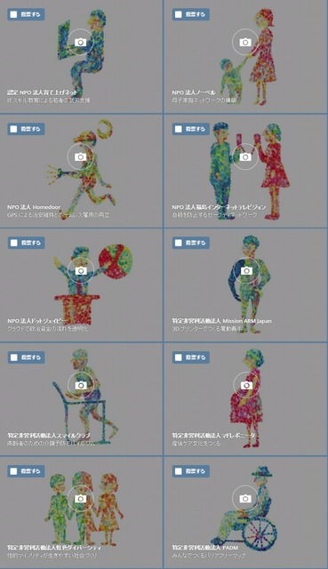 全10団体の活動内容（C）Google