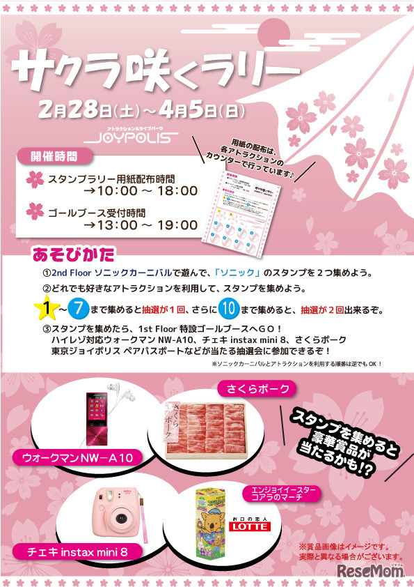 東京ジョイポリス「サクラ咲くラリー」