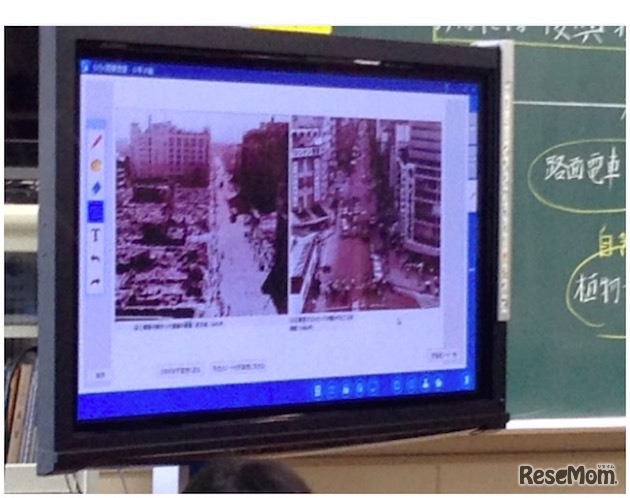 白石小学校6年生　タブレット端末を使った社会の授業