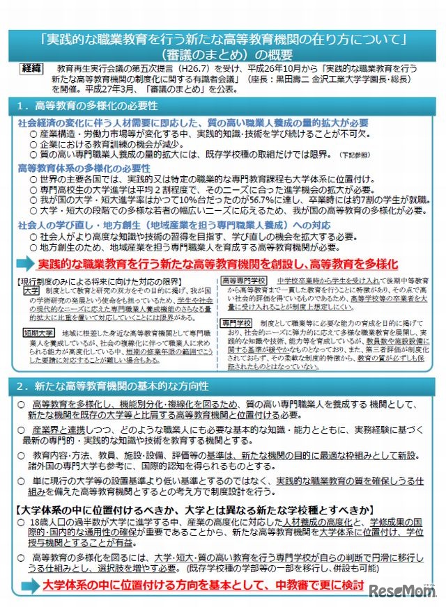 審議まとめの概要（1）