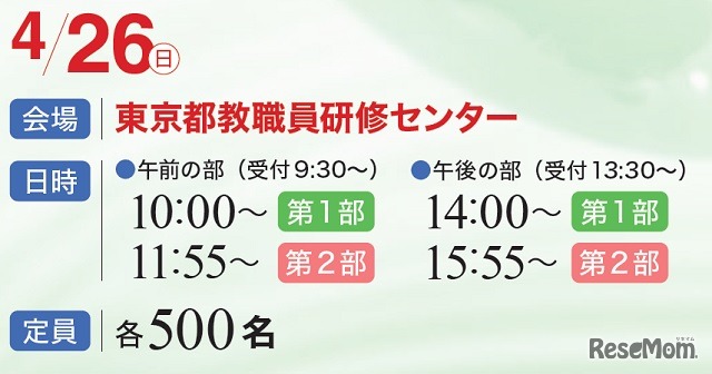 4月26日開催概要