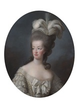 エリザベト=ルイーズ・ ヴィジェ・ル・ブランと工房　「王妃マリー・アントワネット」　1778年以降　ブルトゥイユ城　(c) 吉田タイスケ/NTV