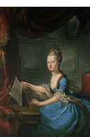 フランツ・クサーヴァー・ヴァーゲンシェーン　「チェンバロを弾くオーストリア皇女マリー・アントワネット」　1769-1770年頃　ウィーン美術史美術館　Kunsthistorisches Museum, Wien