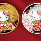 日本の桜とハローキティがクック諸島の記念金貨・銀貨に 画像
