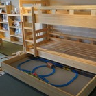 レゴやプラレールをそのまま収納、秘密基地2段ベッド発売 画像