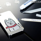 “白戸家お父さん”がモチーフのiPhone 4ケース「キラキラデコキット」 画像