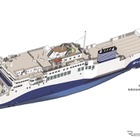 瀬戸内海に浮かぶリゾート「あおい」新造フェリー10月就航 画像