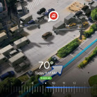 Googleマップ、3D表示機能に鳥瞰のルート案内を追加 画像